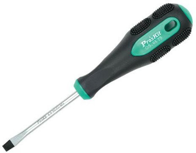 Proskit Pro-Soft Screwdriver(-5 5x75mm) Standard Screwdriver(Pack of 1)