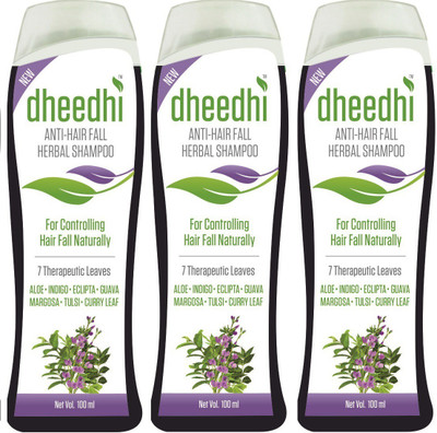 

Dhathri Dheedi Anti-Hair Fall Herbal Shampoo for Controlling Hair Fall Naturally - 100ml (pack of 3) total 300 ml(300)