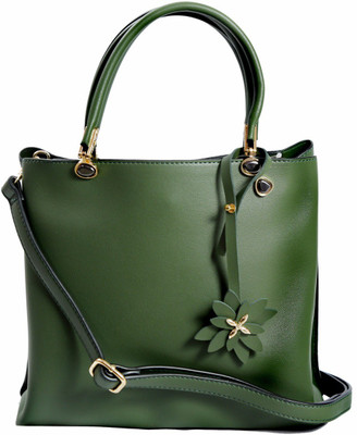 

spitzer Girls Casual Green PU, Synthetic Leather Shoulder Bag