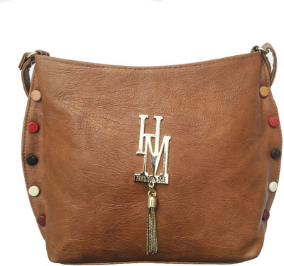 

AVS Women Evening/Party, Casual Brown PU Sling Bag