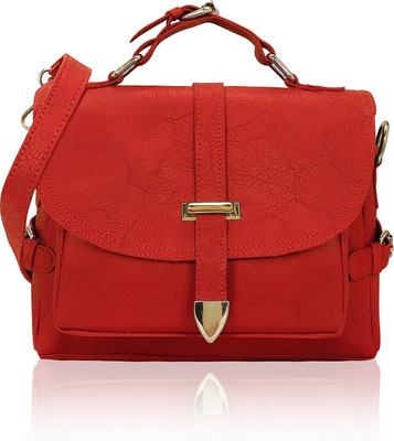 

Kleio Women Casual Red PU Sling Bag