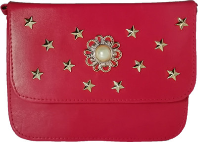 

Mango star Girls Casual Pink Rexine Sling Bag