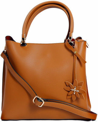 

spitzer Girls Casual Tan PU, Synthetic Leather Shoulder Bag