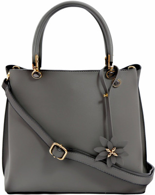 

spitzer Girls Casual Grey PU, Synthetic Leather Shoulder Bag