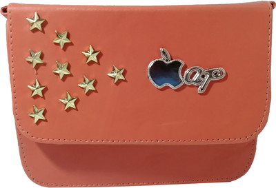 

Mango star Girls Casual Orange Rexine Sling Bag