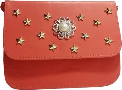 

Mango star Girls Casual Orange Rexine Sling Bag