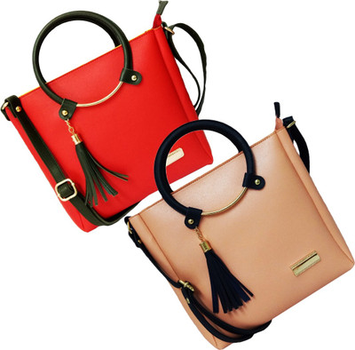 

bandicoot Women Casual, Formal, Sports, Evening/Party Red, Pink PU Sling Bag, Pink;red