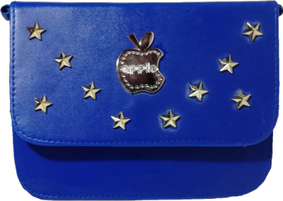 

Mango star Girls Casual Blue Rexine Sling Bag