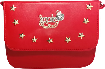 

Mango star Girls Casual Red Rexine Sling Bag