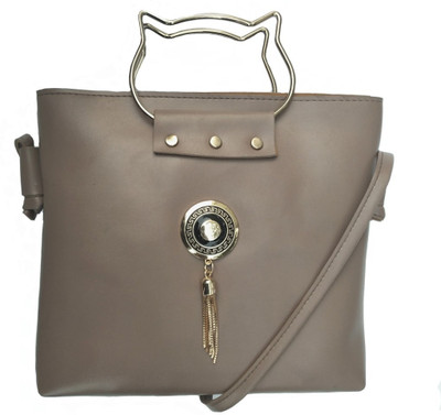 

AVS Women Evening/Party, Casual Grey PU Sling Bag