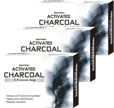 

Biotrex Activated Charcoal - A Premium Soap, Pack of 3(225 g, Pack of 3)