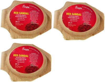 

The Origin Kerala Ayurvedic Herbal Body Soap / 100% Organic /(Red Sandal)(450 g, Pack of 3)