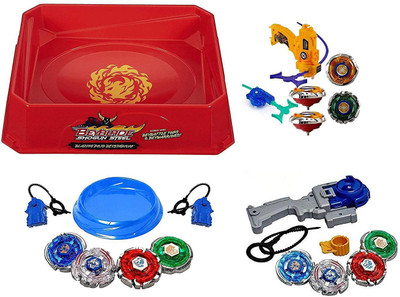 

Bestie Toys Stadium for Bey Battle with Metal Fury Power Pack Beyblade 10 in 1-Combo(Multicolor)