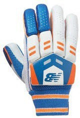 

New Balance DC 380 PU & Leather Ideal For Right Handed Batting Gloves (, White, Blue, Orange, Blue;orange;white