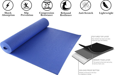 

Spinway Anti-Skid With Cover Bag Blue 6 mm Yoga Mat