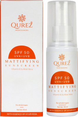 

Qurez Mattifying Sunscreen SPF 50 UVA+UVB - SPF 50(50 ml)