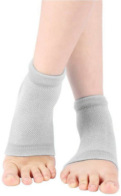 

Sadvidhya Heel Pain Relief Silicon Gel Heel Socks Pad For Foot Arch Support Foot Support (, Grey