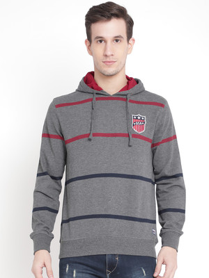Austin Wood Full Sleeve Striped Men Sweatshirt