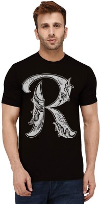 Aseria Printed, Graphic Print, Typography Men Round Neck Black T-Shirt