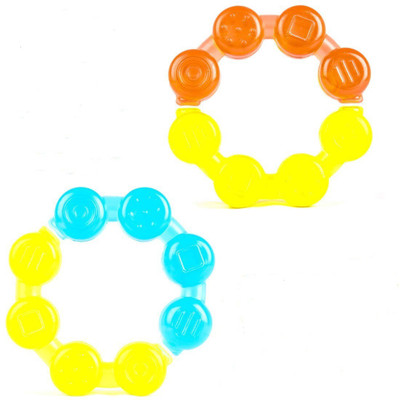 

Baybee Infants Teething Play Toys, Babies Chewing Silicone Teether Natural Pacifiers Soother Toy for Babies (Pack of 2) Soother(Multicolor)