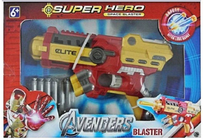 

Vnex Best Avenger Infinity War Soft Bullet Launcher Blaster Gun for Kids, 1 Pc ( Iron Man ) (Multicolor)(Multicolor)