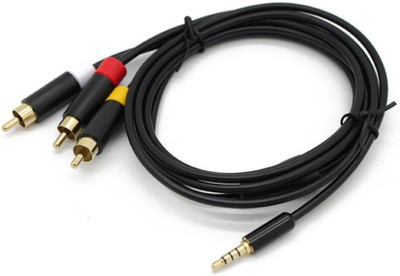 

ZEEPEE TV-out Cable AV Cable For xbox 360 Console Audio Video Cable(Black, For Xbox)