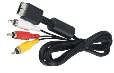 

ZEEPEE TV-out Cable Audio Video Cable For PS2 / PS3 AV Cable For PS2 PS3(Black, For PlayStation)