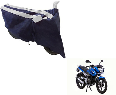 NIKS Two Wheeler Cover for Bajaj(XCD 125cc, Black, Silver)