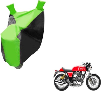 NIKS Two Wheeler Cover for Royal Enfield(Continental GT, Black, Green)