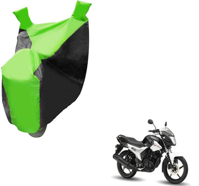 NIKS Two Wheeler Cover for Yamaha(SZ R, Black, Green)