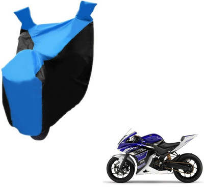 NIKS Two Wheeler Cover for Yamaha(YZF R25, Black, Blue)