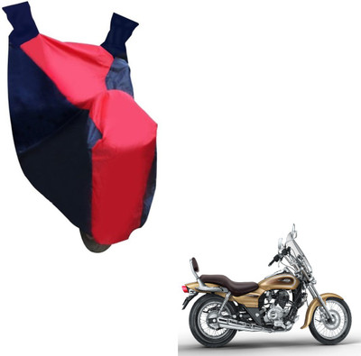 NIKS Two Wheeler Cover for Bajaj(Avenger, Black, Red)