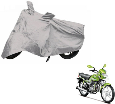 NIKS Two Wheeler Cover for Hero(HF Deluxe, Silver)