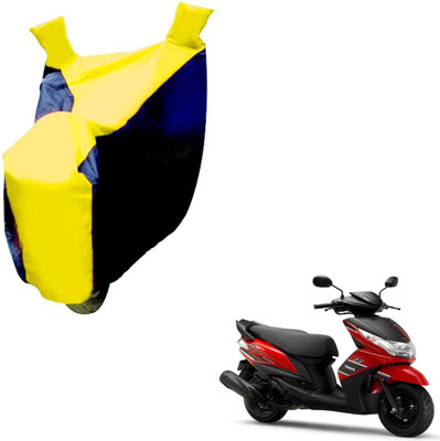 NIKS Two Wheeler Cover for Yamaha(Ray Z, Black, Yellow)