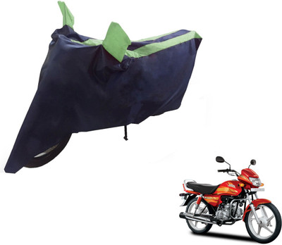 NIKS Two Wheeler Cover for Hero(CD deluxe, Black, Green)