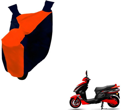 NIKS Two Wheeler Cover for Kinetic(Nova, Black, Orange)