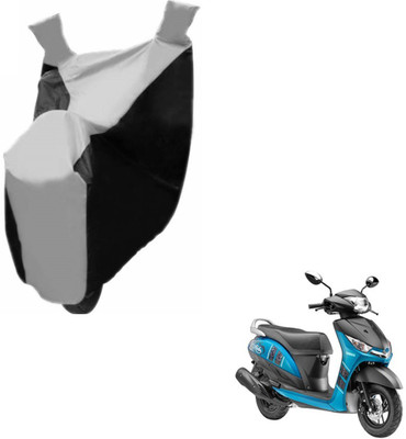 NIKS Two Wheeler Cover for Yamaha(Alpha, Black, Silver)