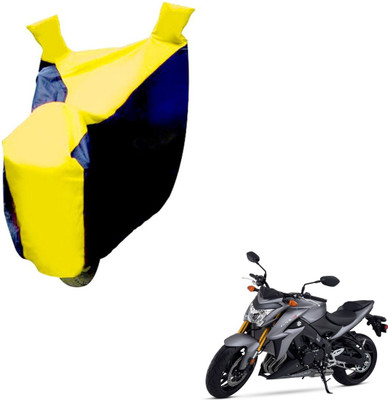 NIKS Two Wheeler Cover for Suzuki(GSX, Black, Yellow)