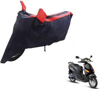 NIKS Two Wheeler Cover for Hero(Electric Optima, Black, Red)