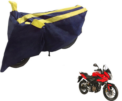NIKS Two Wheeler Cover for Bajaj(Pulsar, Black, Yellow)