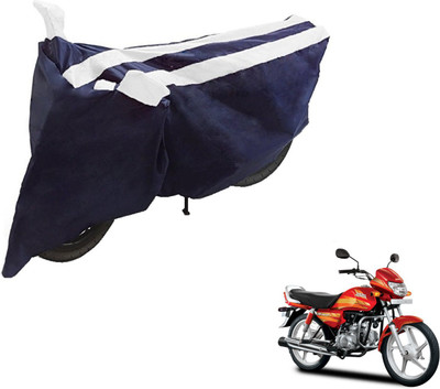 NIKS Two Wheeler Cover for Hero(CD deluxe, Black, White)