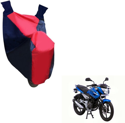 NIKS Two Wheeler Cover for Bajaj(XCD 125cc, Black, Red)