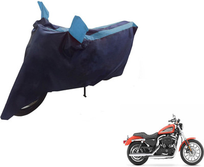 NIKS Two Wheeler Cover for Harley Davidson(XL 883, Black, Blue)