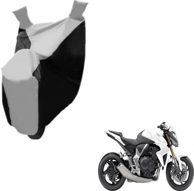 NIKS Two Wheeler Cover for Honda(CB 1000R, Black, Silver)