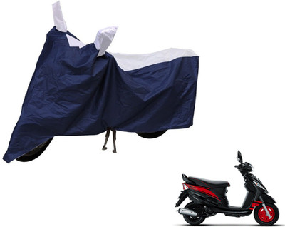 Auto Hub Two Wheeler Cover for Mahindra(Rodeo, Blue, Silver)