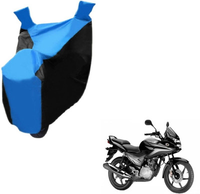 NIKS Two Wheeler Cover for Honda(CBF, Black, Blue)