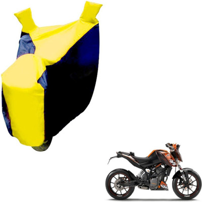 NIKS Two Wheeler Cover for KTM(Duke 200, Black, Yellow)