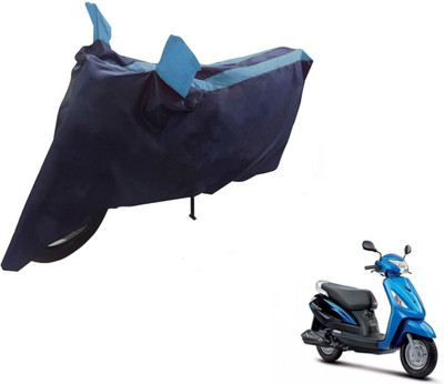 NIKS Two Wheeler Cover for Suzuki(Zeus, Black, Blue)