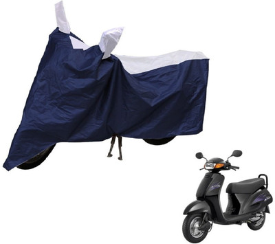 Auto Hub Two Wheeler Cover for Honda(Activa, Blue, Silver)