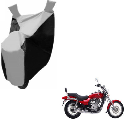 NIKS Two Wheeler Cover for Bajaj(Avenger 220 DTS-i, Black, Silver)